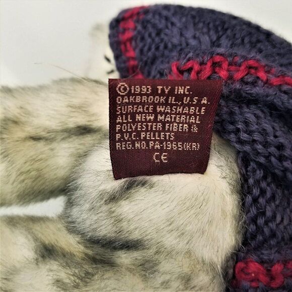 Ty Beanie Babies Fairbanks Retired 1993 Attic Treasures Jointed Plush Bear - Picture 7 of 10